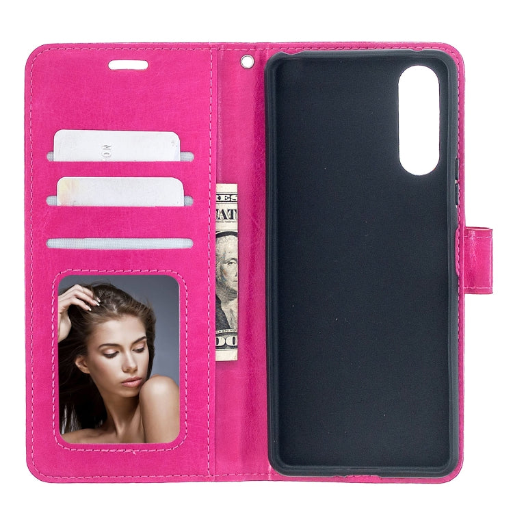 For Sony Xperia 10 II Crazy Horse Texture Horizontal Flip Leather Case with Holder & Card Slots & Wallet & Photo Frame