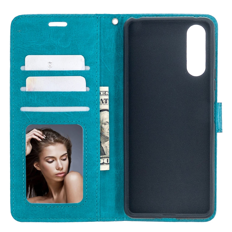 For Sony Xperia 10 II Crazy Horse Texture Horizontal Flip Leather Case with Holder & Card Slots & Wallet & Photo Frame