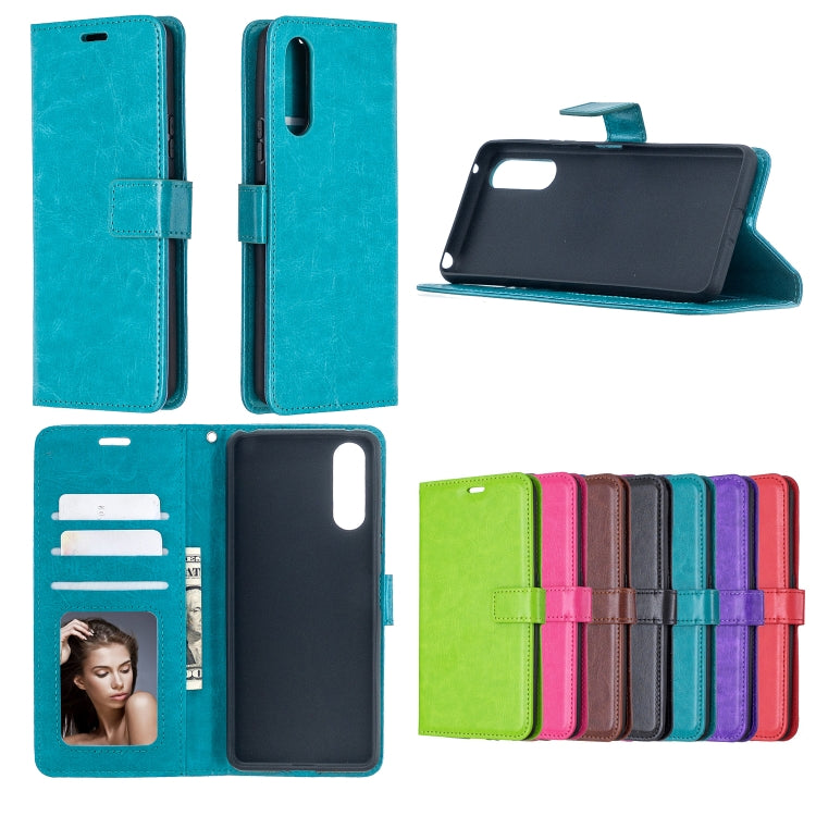 For Sony Xperia 10 II Crazy Horse Texture Horizontal Flip Leather Case with Holder & Card Slots & Wallet & Photo Frame