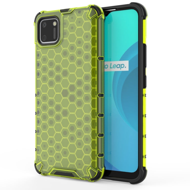 For OPPO Realme C11 Shockproof Honeycomb PC + TPU Case