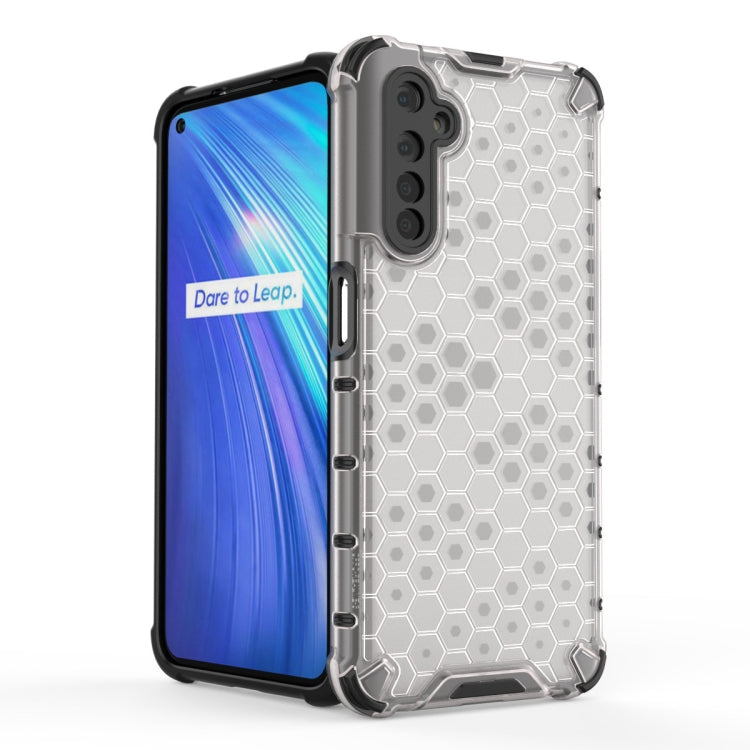 For OPPO Realme 6 Shockproof Honeycomb PC + TPU Case