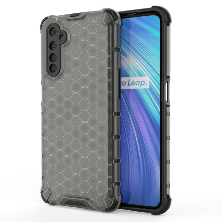 For OPPO Realme 6 Shockproof Honeycomb PC + TPU Case