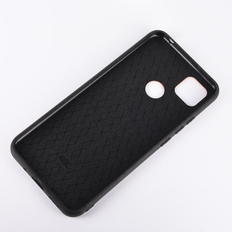 For Xiaomi Redmi 9C Shockproof Sewing Cow Pattern Skin PC + PU + TPU Case
