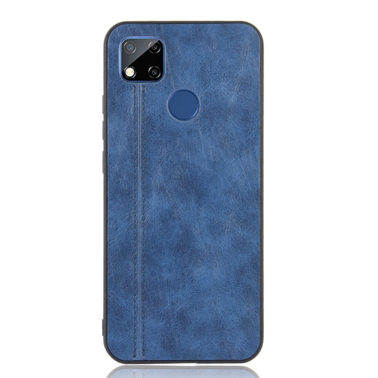 For Xiaomi Redmi 9C Shockproof Sewing Cow Pattern Skin PC + PU + TPU Case