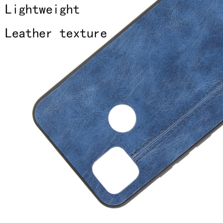 For Xiaomi Redmi 9C Shockproof Sewing Cow Pattern Skin PC + PU + TPU Case