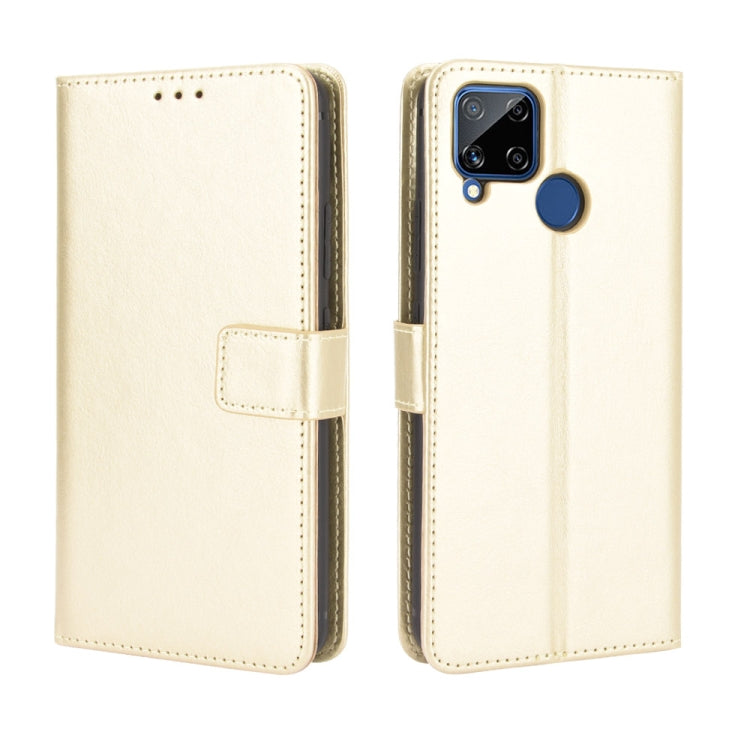 For OPPO Realme C15 Retro Crazy Horse Texture Horizontal Flip Leather Case with Holder & Card Slots & Photo Frame
