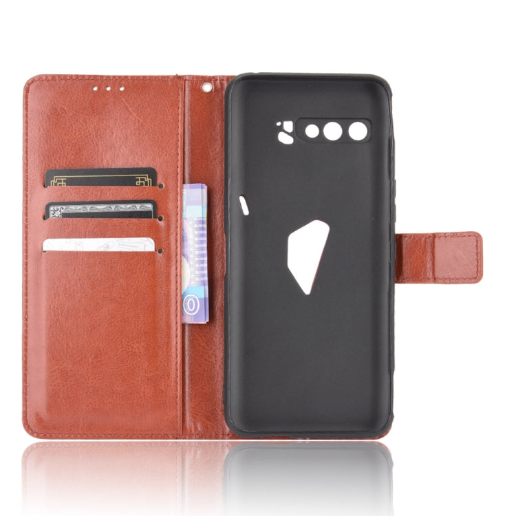 For Asus ROG Phone 3 ZS661KS Retro Crazy Horse Texture Horizontal Flip Leather Case , with Holder & Card Slots & Photo Frame