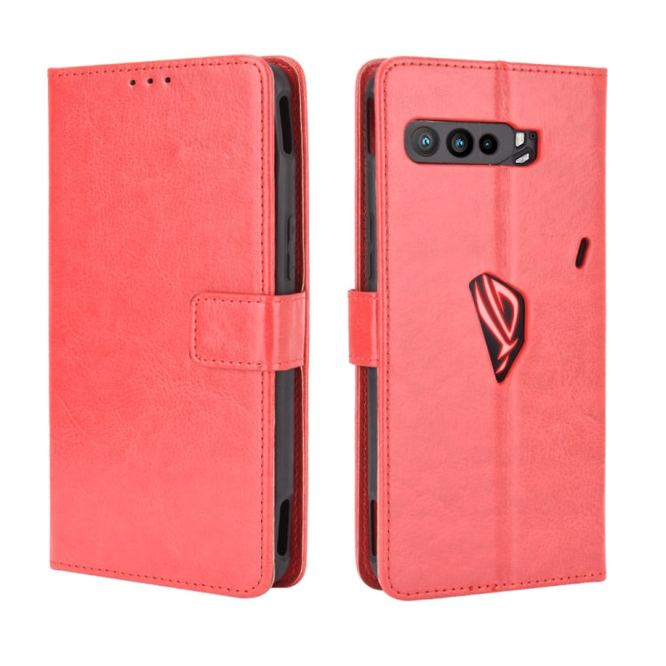 For Asus ROG Phone 3 ZS661KS Retro Crazy Horse Texture Horizontal Flip Leather Case , with Holder & Card Slots & Photo Frame