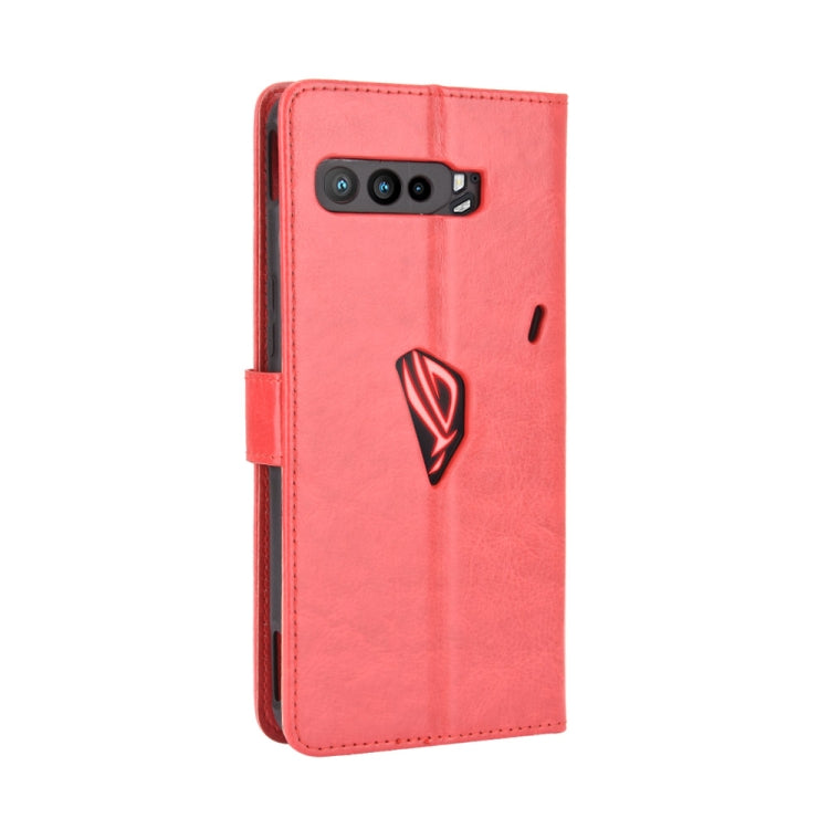For Asus ROG Phone 3 ZS661KS Retro Crazy Horse Texture Horizontal Flip Leather Case , with Holder & Card Slots & Photo Frame