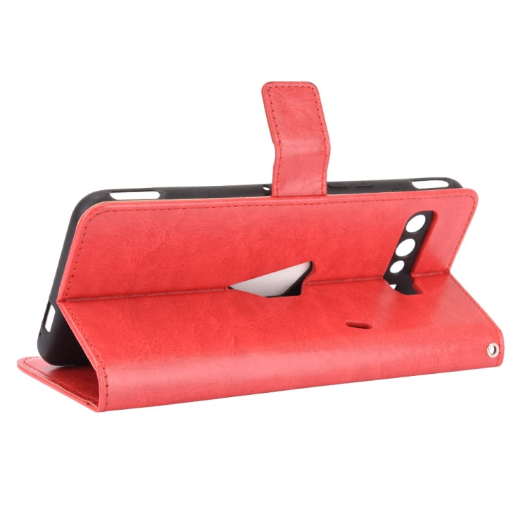 For Asus ROG Phone 3 ZS661KS Retro Crazy Horse Texture Horizontal Flip Leather Case , with Holder & Card Slots & Photo Frame