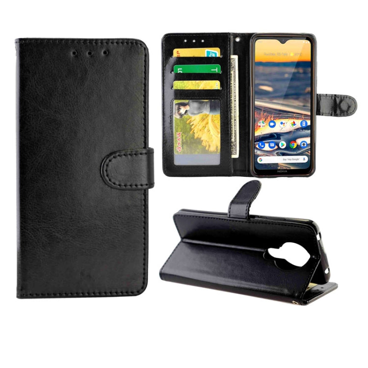 For Nokia5.3 Crazy Horse Texture Leather Horizontal Flip Protective Case with Holder & Card Slots & Wallet & Photo Frame