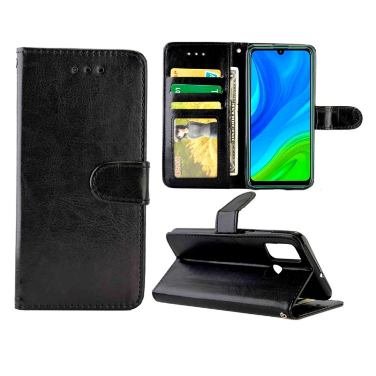 For Huawei P Smart(2020) Crazy Horse Texture Leather Horizontal Flip Protective Case with Holder & Card Slots & Wallet & Photo Frame