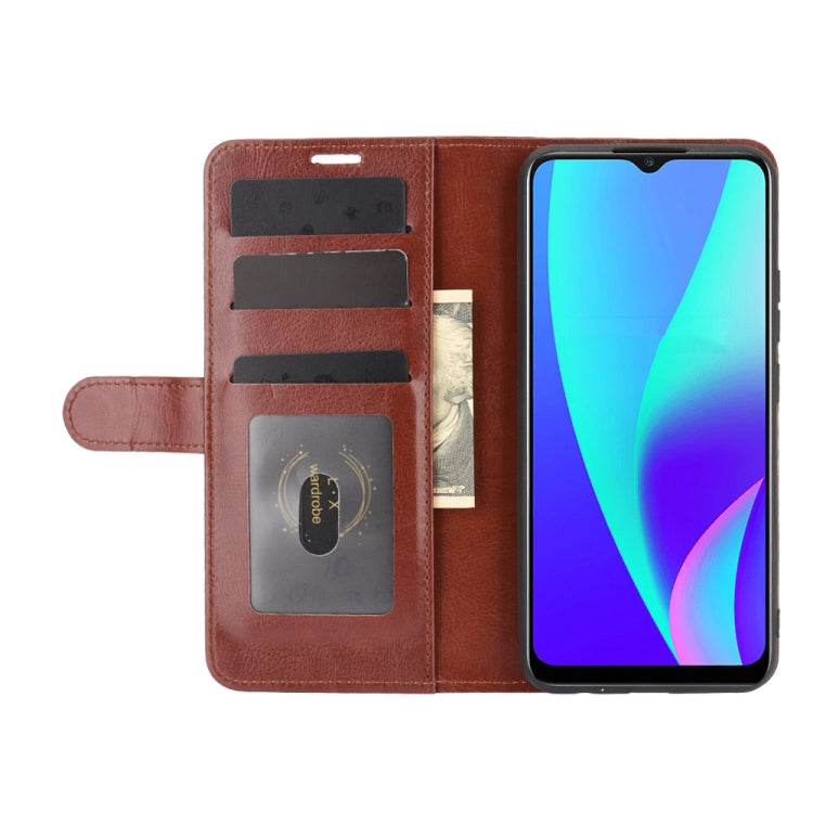For OPPO Realme C15 R64 Texture Single Horizontal Flip Protective Case with Holder & Card Slots & Wallet& Photo Frame