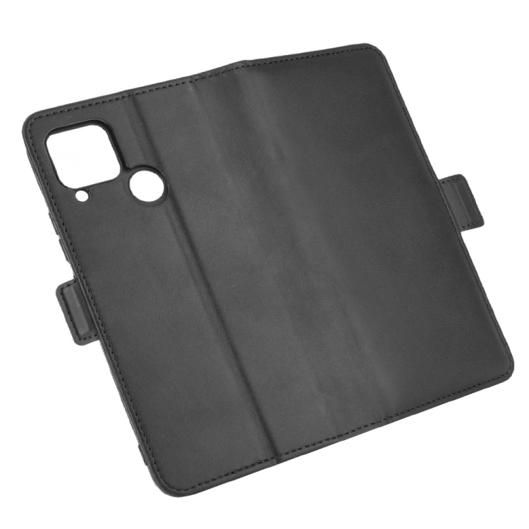 For OPPO Realme C15 Dual-side Magnetic Buckle Horizontal Flip Leather Case with Holder & Card Slots & Wallet