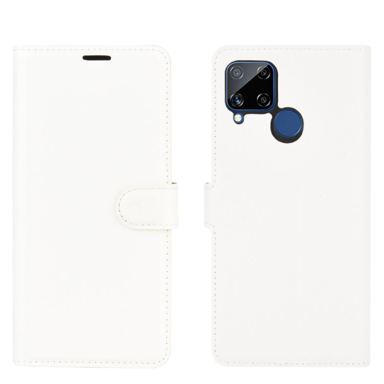 For OPPO Realme C15 Litchi Texture Horizontal Flip Protective Case with Holder & Card Slots & Wallet