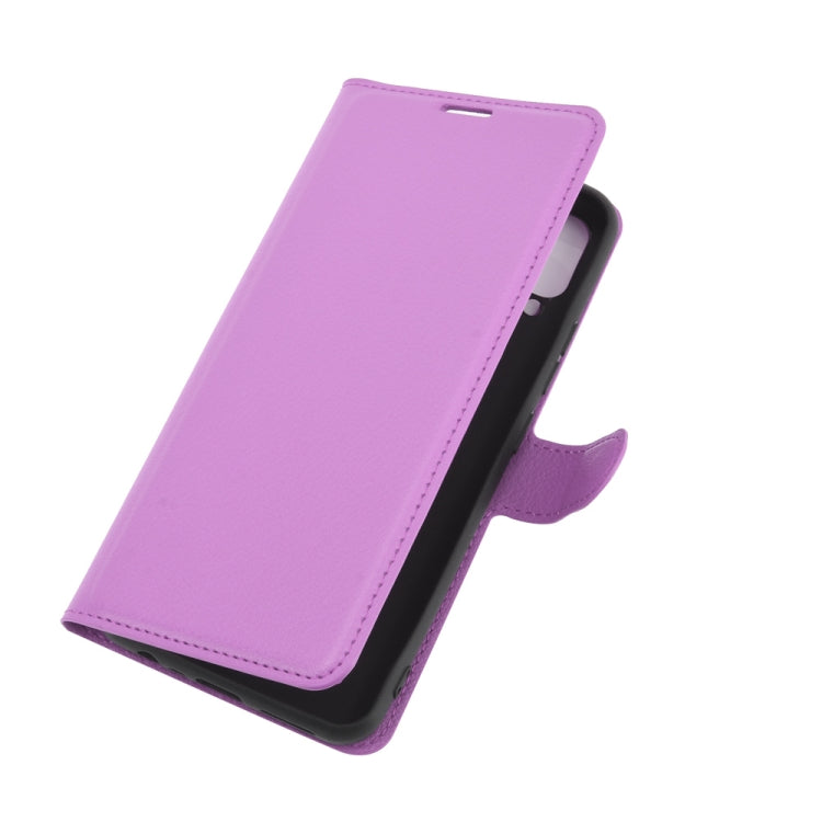 For OPPO Realme C15 Litchi Texture Horizontal Flip Protective Case with Holder & Card Slots & Wallet