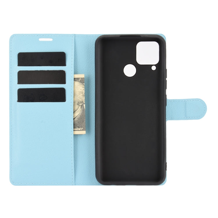 For OPPO Realme C15 Litchi Texture Horizontal Flip Protective Case with Holder & Card Slots & Wallet