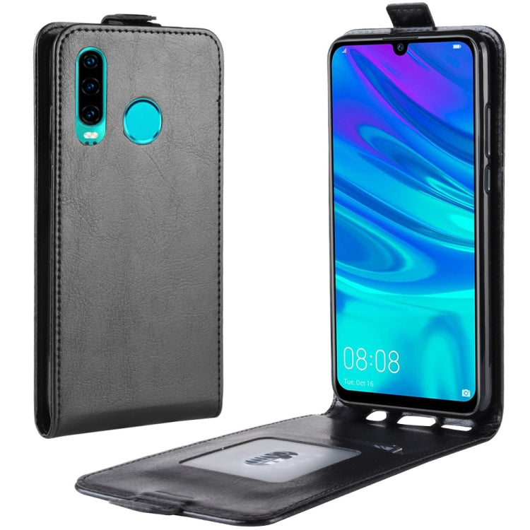 For Huawei P30 lite R64 Texture Single Vertical Flip Leather Protective Case with Card Slots & Photo Frame