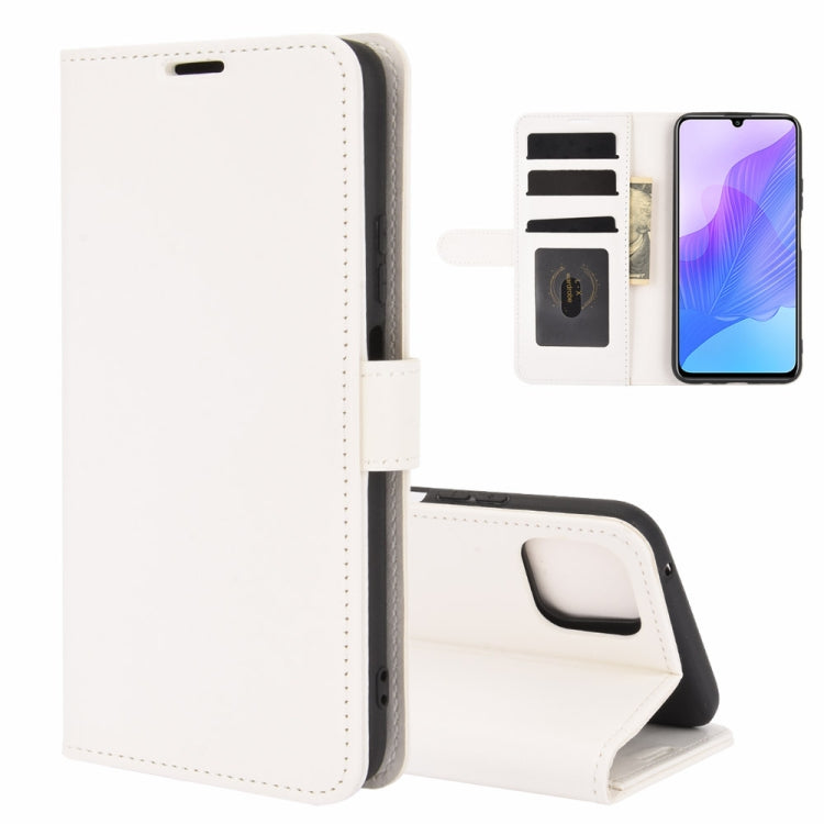 For Huawei Enjoy 20 R64 Texture Single Horizontal Flip Protective Case with Holder & Card Slots & Wallet& Photo Frame