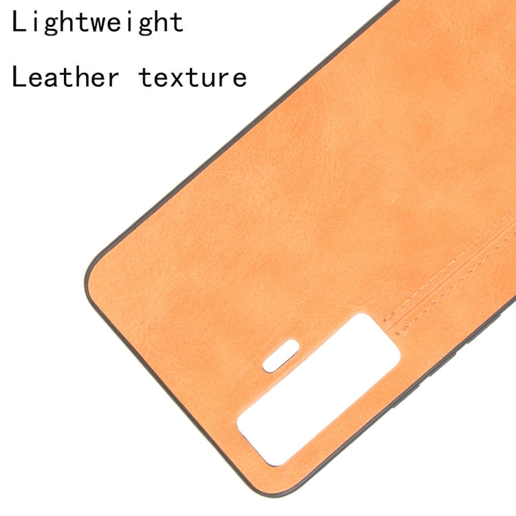 For Vivo X50 Shockproof Sewing Cow Pattern Skin PC + PU + TPU Case