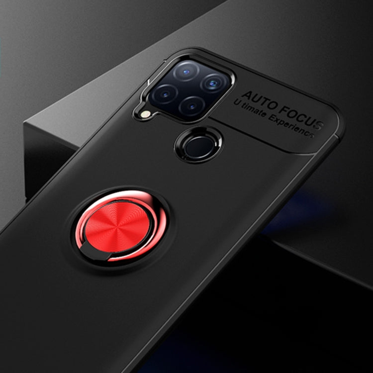 For OPPO Realme C15 Metal Ring Holder 360 Degree Rotating TPU Case