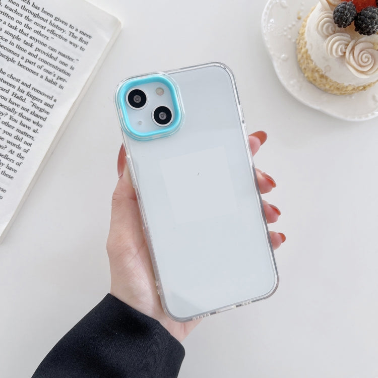 For iPhone 13 Pro Macaron Lens Frame Transparent TPU Phone Case