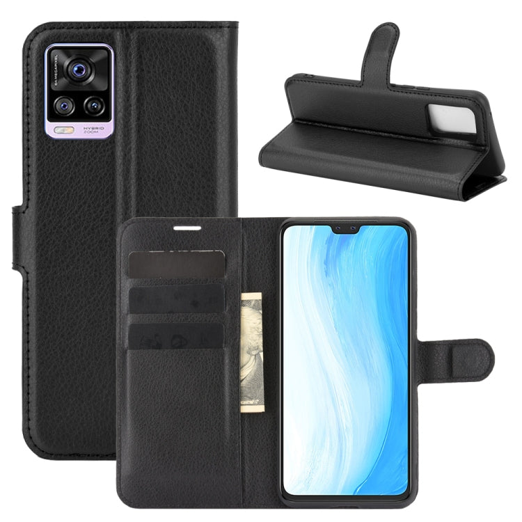 For Vivo S7 5G Litchi Texture Horizontal Flip Protective Case with Holder & Card Slots & Wallet