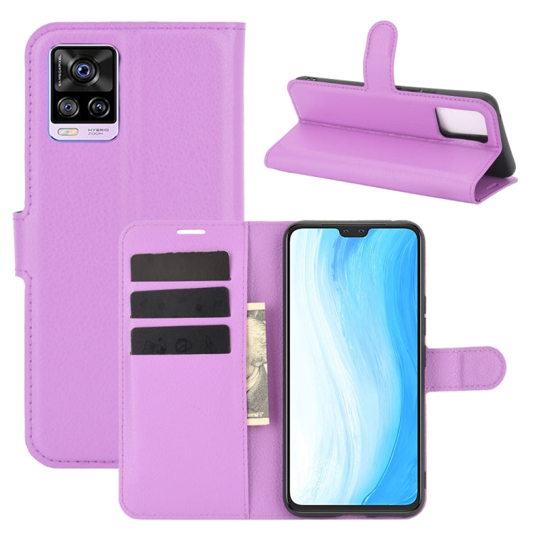 For Vivo S7 5G Litchi Texture Horizontal Flip Protective Case with Holder & Card Slots & Wallet