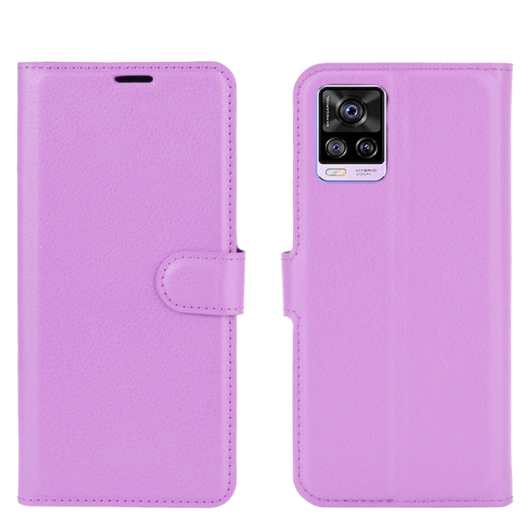 For Vivo S7 5G Litchi Texture Horizontal Flip Protective Case with Holder & Card Slots & Wallet