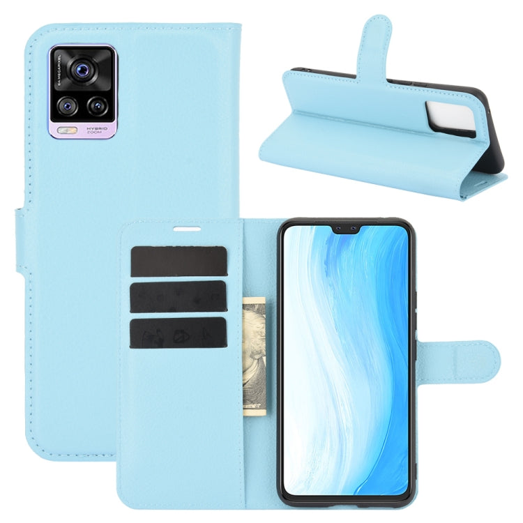 For Vivo S7 5G Litchi Texture Horizontal Flip Protective Case with Holder & Card Slots & Wallet
