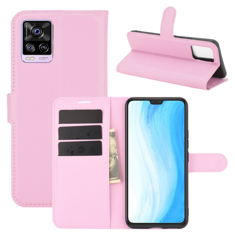 For Vivo S7 5G Litchi Texture Horizontal Flip Protective Case with Holder & Card Slots & Wallet