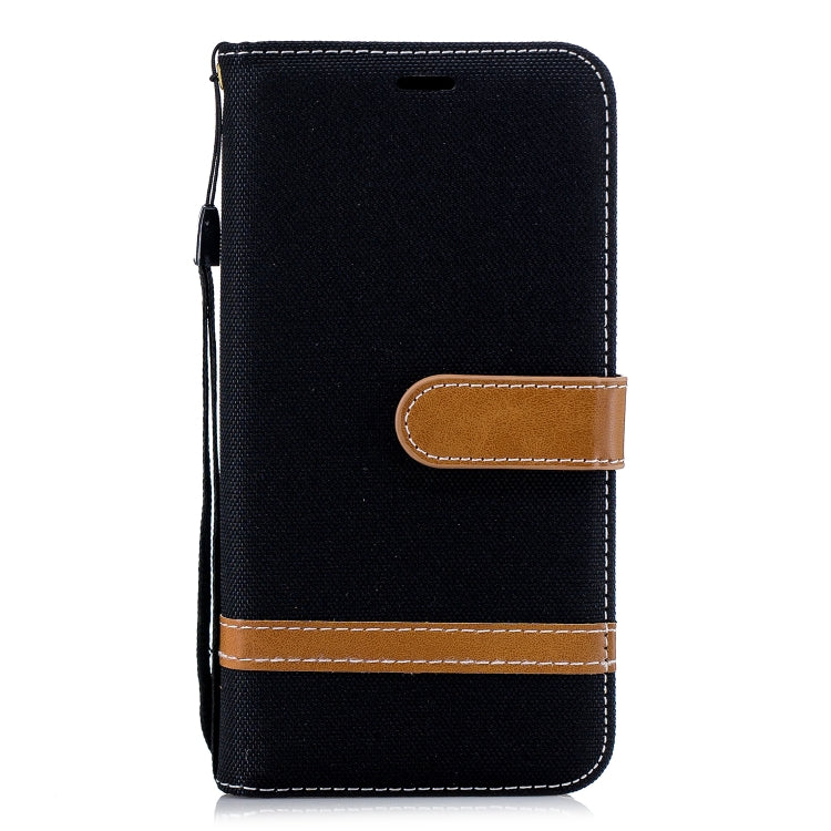 Color Matching Denim Texture Leather Case for Xiaomi Redmi 6 / 6A, with Holder & Card Slots & Wallet & Lanyard
