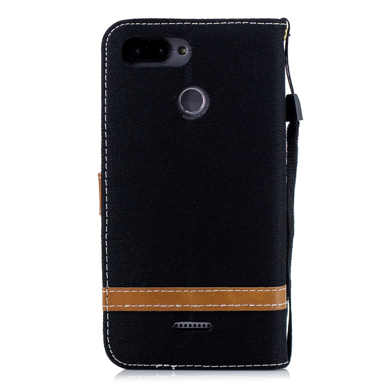 Color Matching Denim Texture Leather Case for Xiaomi Redmi 6 / 6A, with Holder & Card Slots & Wallet & Lanyard
