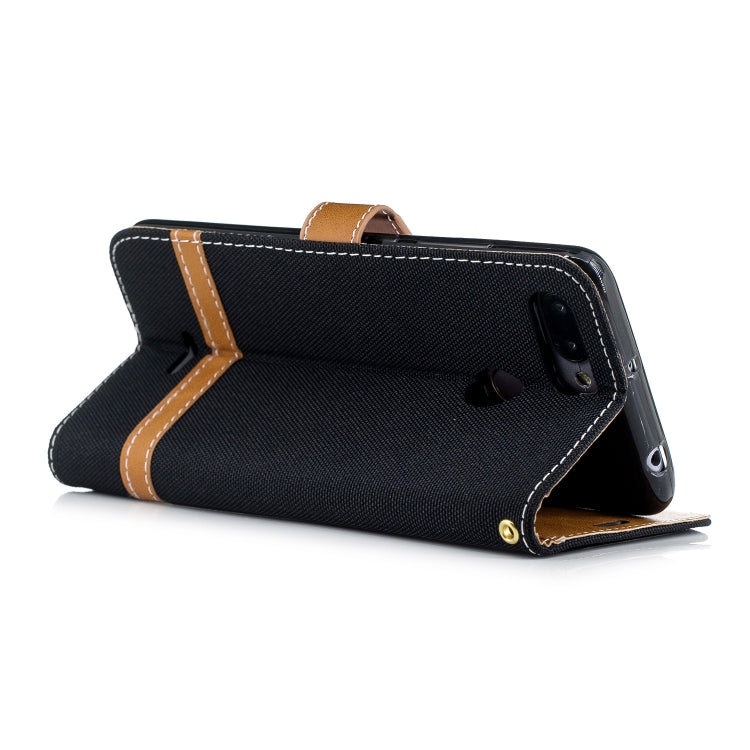 Color Matching Denim Texture Leather Case for Xiaomi Redmi 6 / 6A, with Holder & Card Slots & Wallet & Lanyard