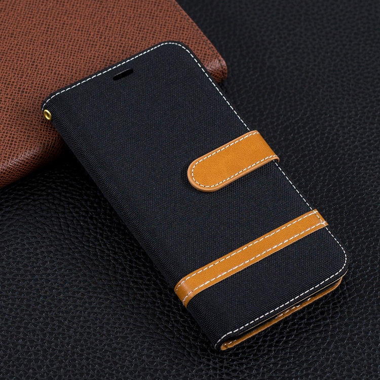 Color Matching Denim Texture Leather Case for Xiaomi Redmi 6 / 6A, with Holder & Card Slots & Wallet & Lanyard