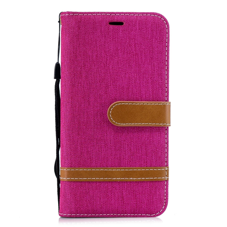 Color Matching Denim Texture Leather Case for Xiaomi Redmi 6 / 6A, with Holder & Card Slots & Wallet & Lanyard