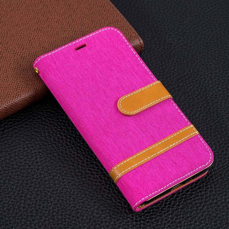 Color Matching Denim Texture Leather Case for Xiaomi Redmi 6 / 6A, with Holder & Card Slots & Wallet & Lanyard