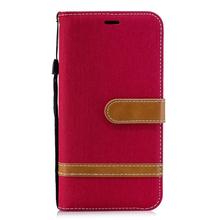 Color Matching Denim Texture Leather Case for Xiaomi Redmi 6 / 6A, with Holder & Card Slots & Wallet & Lanyard
