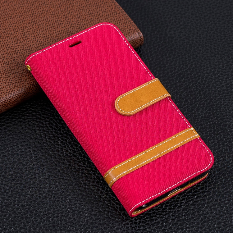 Color Matching Denim Texture Leather Case for Xiaomi Redmi 6 / 6A, with Holder & Card Slots & Wallet & Lanyard