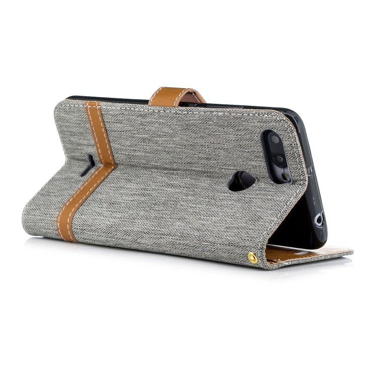 Color Matching Denim Texture Leather Case for Xiaomi Redmi 6 / 6A, with Holder & Card Slots & Wallet & Lanyard