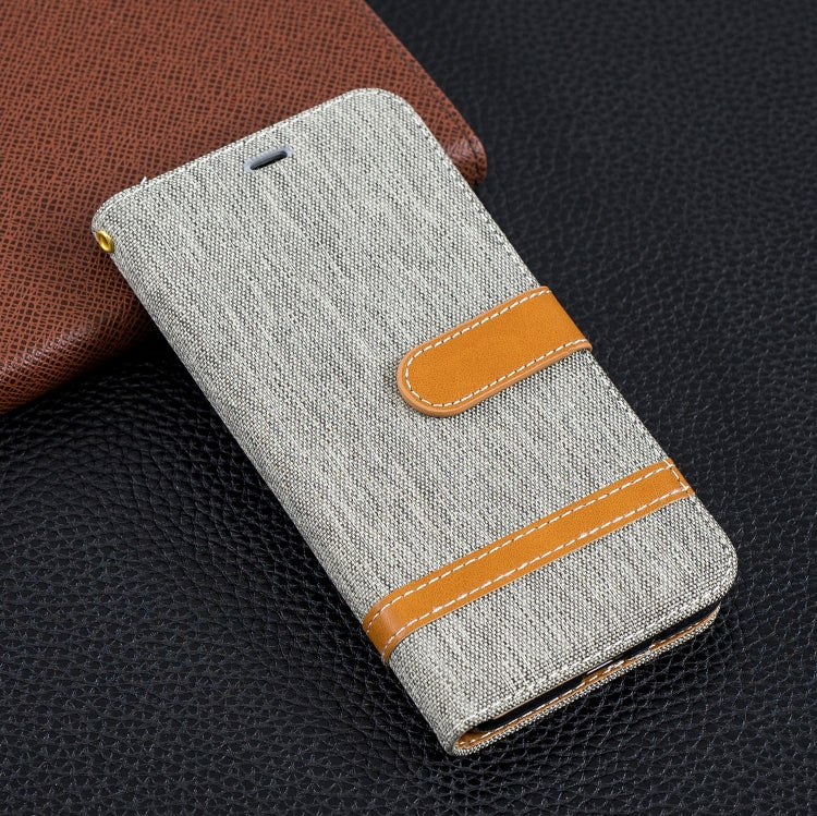 Color Matching Denim Texture Leather Case for Xiaomi Redmi 6 / 6A, with Holder & Card Slots & Wallet & Lanyard