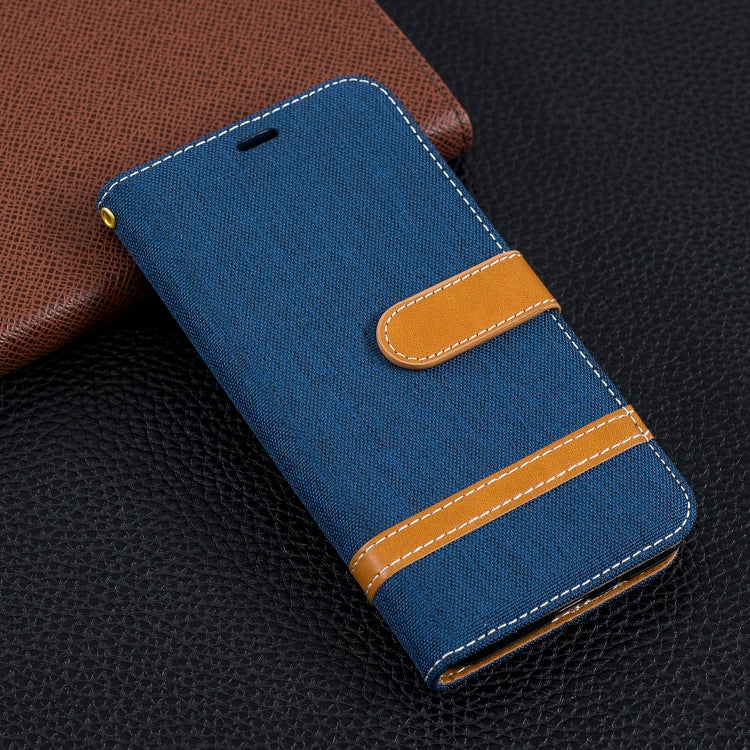 Color Matching Denim Texture Leather Case for Xiaomi Redmi 6 / 6A, with Holder & Card Slots & Wallet & Lanyard