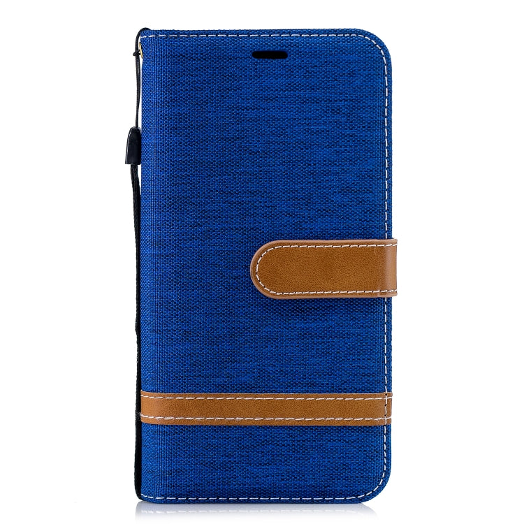 Color Matching Denim Texture Leather Case for Xiaomi Redmi 6 / 6A, with Holder & Card Slots & Wallet & Lanyard