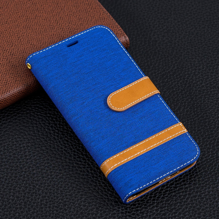 Color Matching Denim Texture Leather Case for Xiaomi Redmi 6 / 6A, with Holder & Card Slots & Wallet & Lanyard