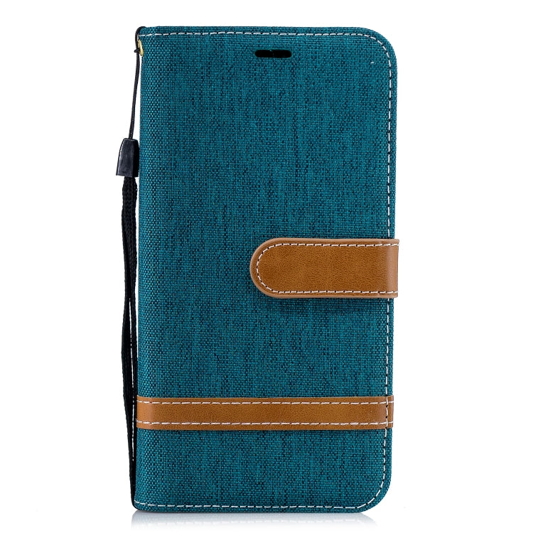 Color Matching Denim Texture Leather Case for Xiaomi Redmi 6 / 6A, with Holder & Card Slots & Wallet & Lanyard
