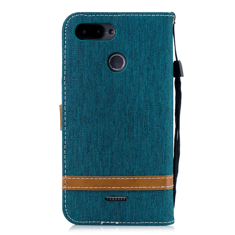 Color Matching Denim Texture Leather Case for Xiaomi Redmi 6 / 6A, with Holder & Card Slots & Wallet & Lanyard