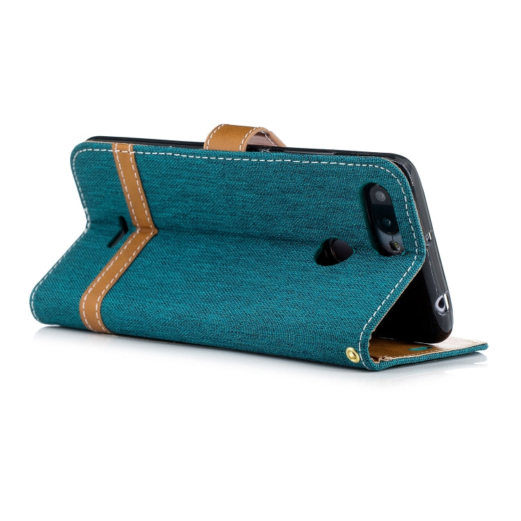 Color Matching Denim Texture Leather Case for Xiaomi Redmi 6 / 6A, with Holder & Card Slots & Wallet & Lanyard