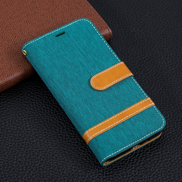 Color Matching Denim Texture Leather Case for Xiaomi Redmi 6 / 6A, with Holder & Card Slots & Wallet & Lanyard