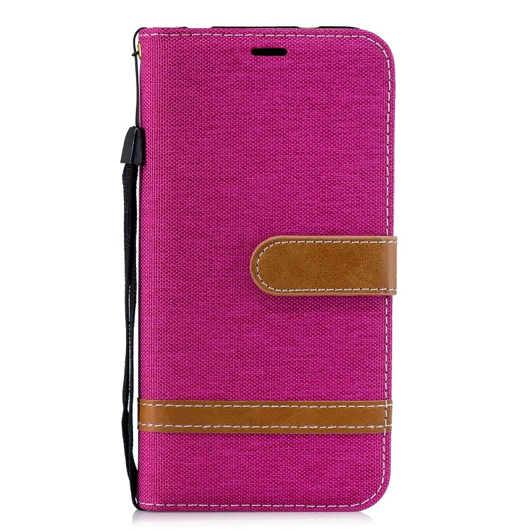 Color Matching Denim Texture Leather Case for Xiaomi Redmi 6 Pro, with Holder & Card Slots & Wallet & Lanyard