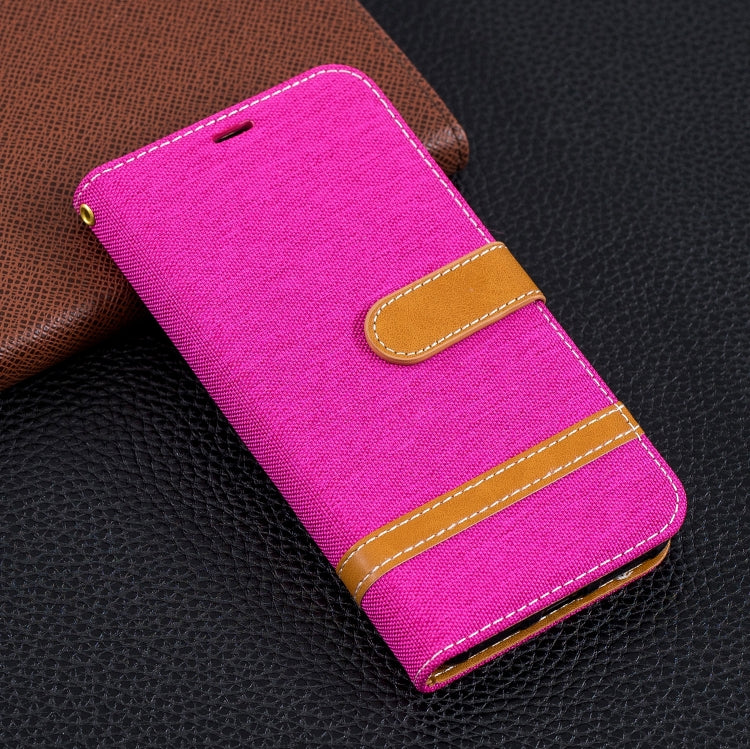 Color Matching Denim Texture Leather Case for Xiaomi Redmi 6 Pro, with Holder & Card Slots & Wallet & Lanyard